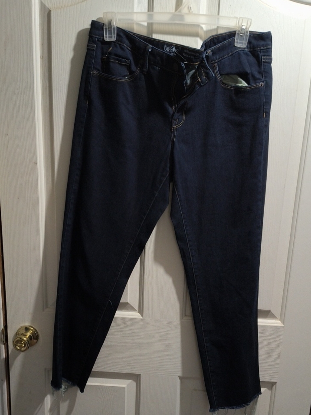 W7 Dark Blue High-Rise Slim Jeans - Navy